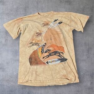 Vintage The Mountain Native American Warrior Horses Tribal Shirt Gina Gray XL